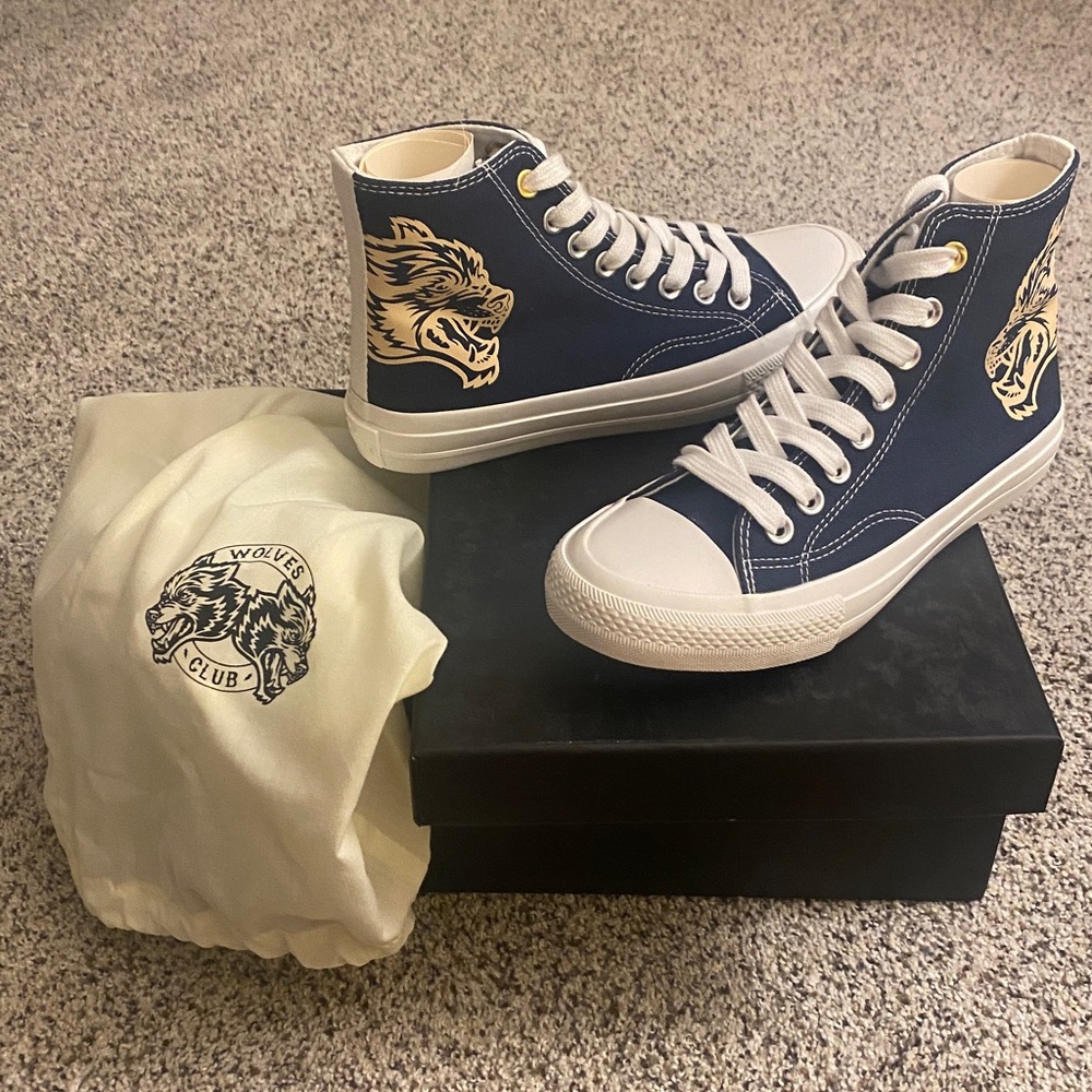 Darc Sport Navy High Top - New in box w/ dust bag